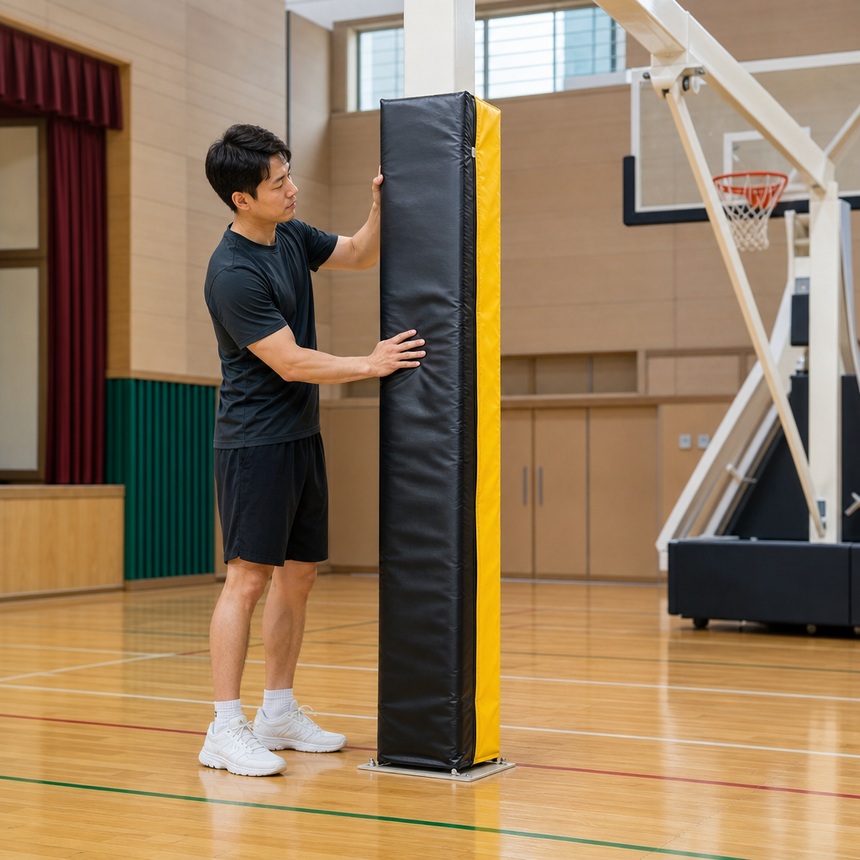 농구사각기둥 보호대 1.8m